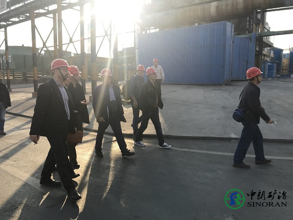 Client visit Zn smelter in Chenzhou City.
