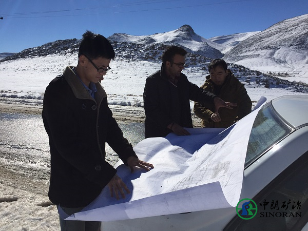 Sinoran Engineers investigate in mine area, Arak city, Iran.