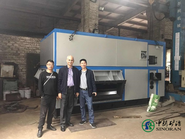 Client sends engineer to inspect the manufacturing process of induction furnace